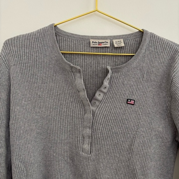 Ralph Lauren Polo Ribbed American Flag Sweater - Picture 1 of 5